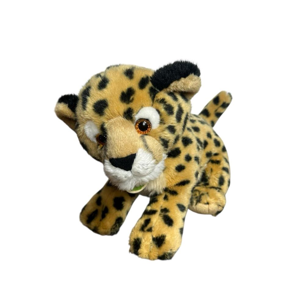 Aurora Destination Nation Cheetah Leopard Plush 10" Stuffed Jungle Animal Brown
